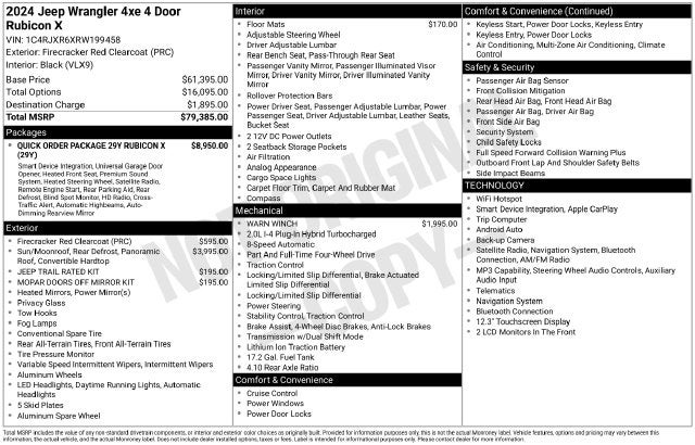 2024 Jeep Wrangler Rubicon 4xe