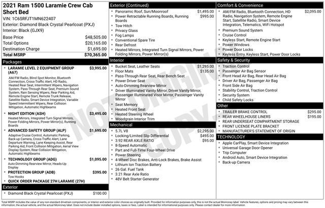 2021 RAM 1500 Laramie
