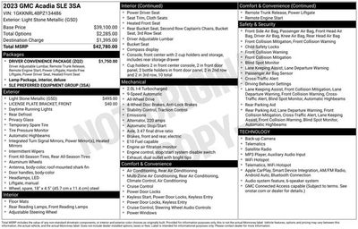 2023 GMC Acadia SLE