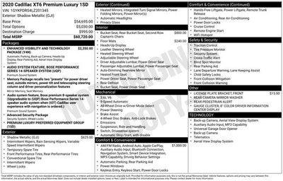 2020 Cadillac XT6 Premium Luxury