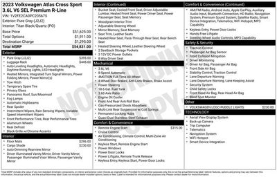 2023 Volkswagen Atlas Cross Sport 3.6L V6 SEL Premium R-Line
