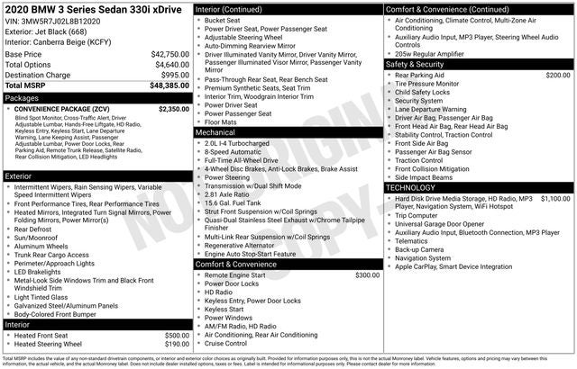 2020 BMW 3 Series 330i xDrive