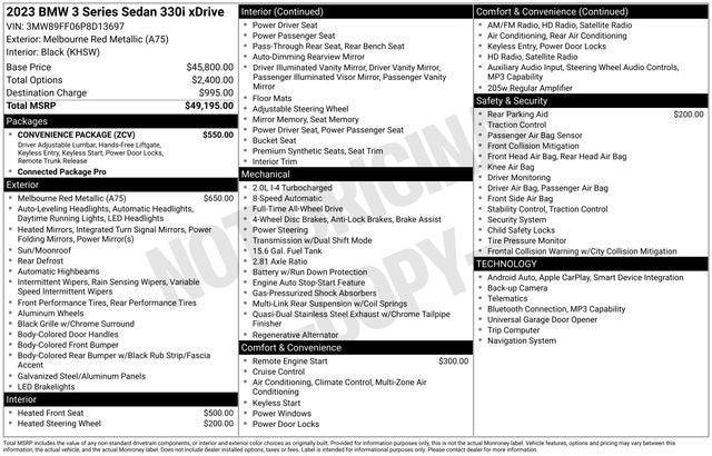 2023 BMW 3 Series 330i xDrive