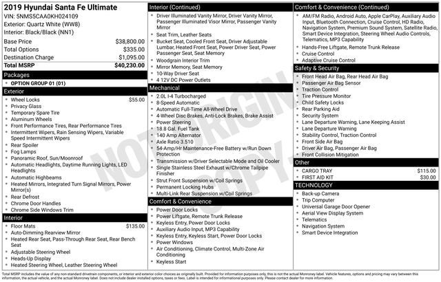 2019 Hyundai Santa Fe Ultimate