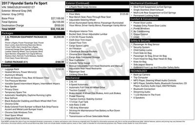 2017 Hyundai Santa Fe Sport 2.4 Base
