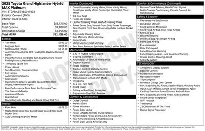 2025 Toyota Grand Highlander Hybrid Base