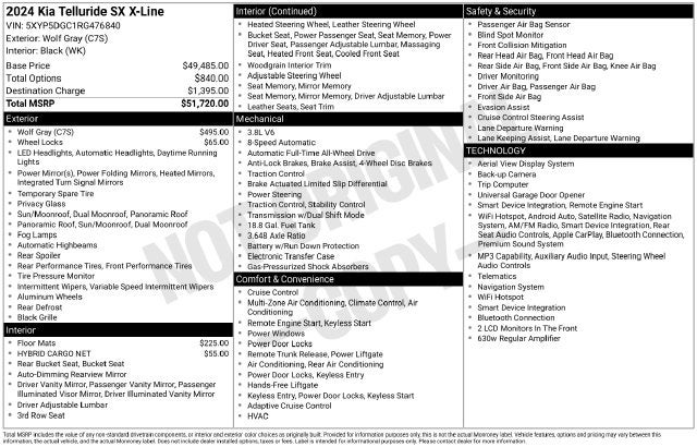 2024 Kia Telluride SX X-Line