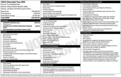2024 Chevrolet Trax 2RS