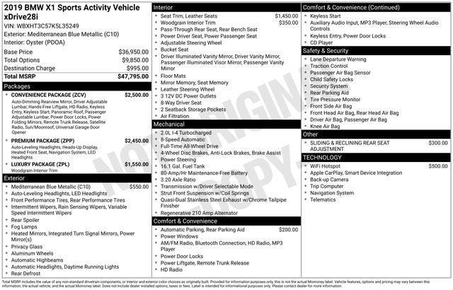 2019 BMW X1 xDrive28i