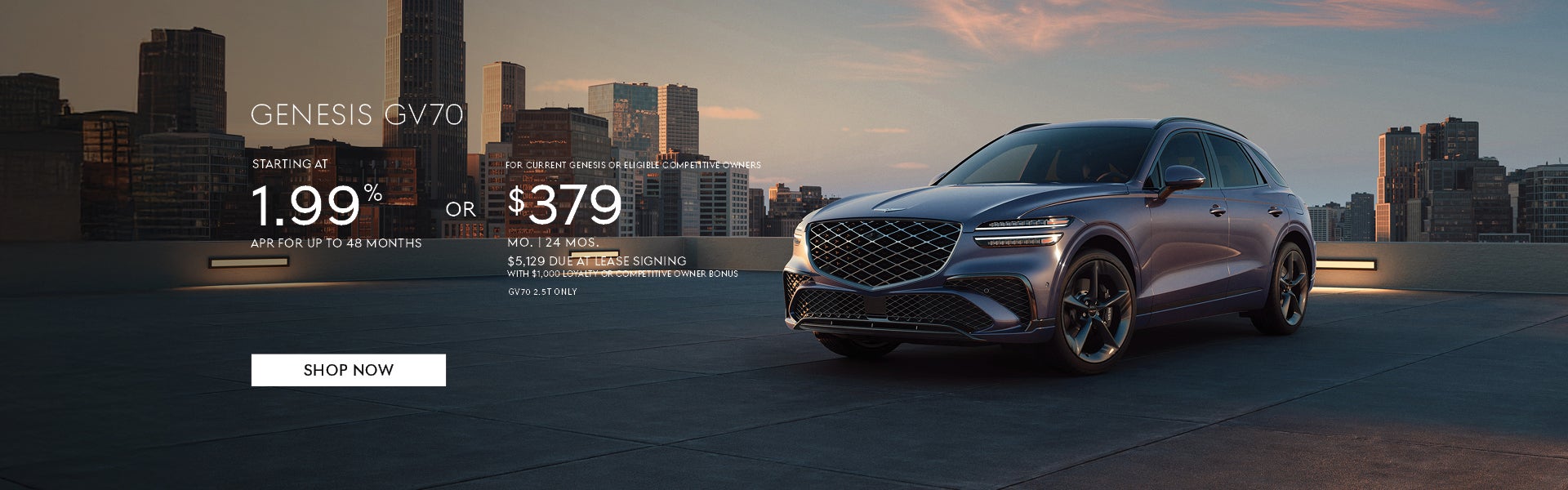 26GV70 Lease+APR