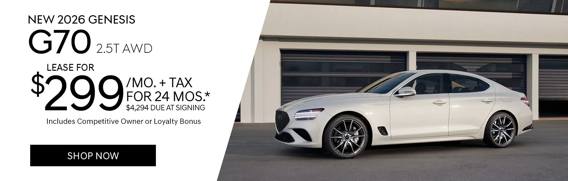 New 2026 Genesis G70 2.5T AWD