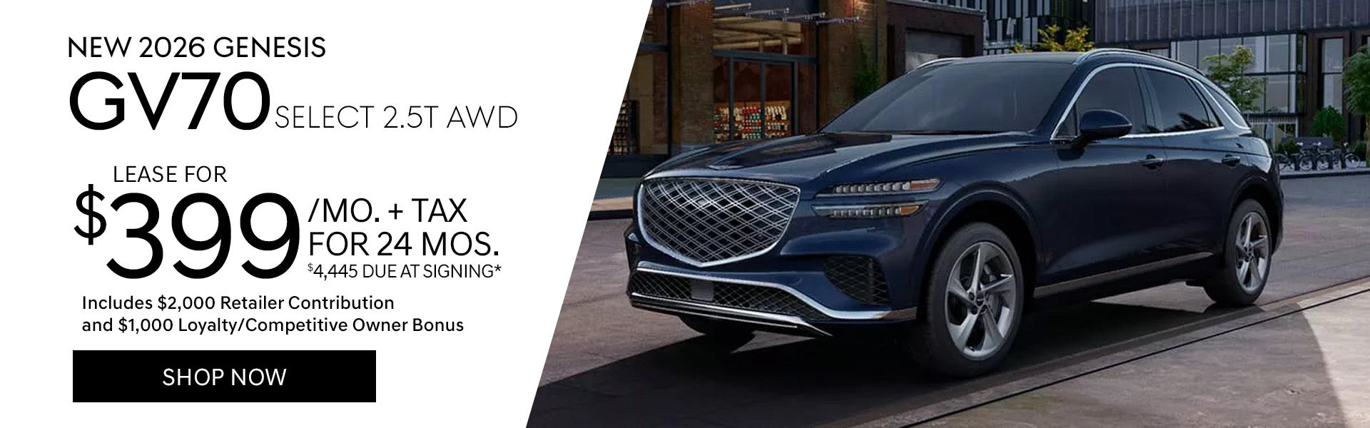New 2026 Genesis GV70 Select 2.5T AWD