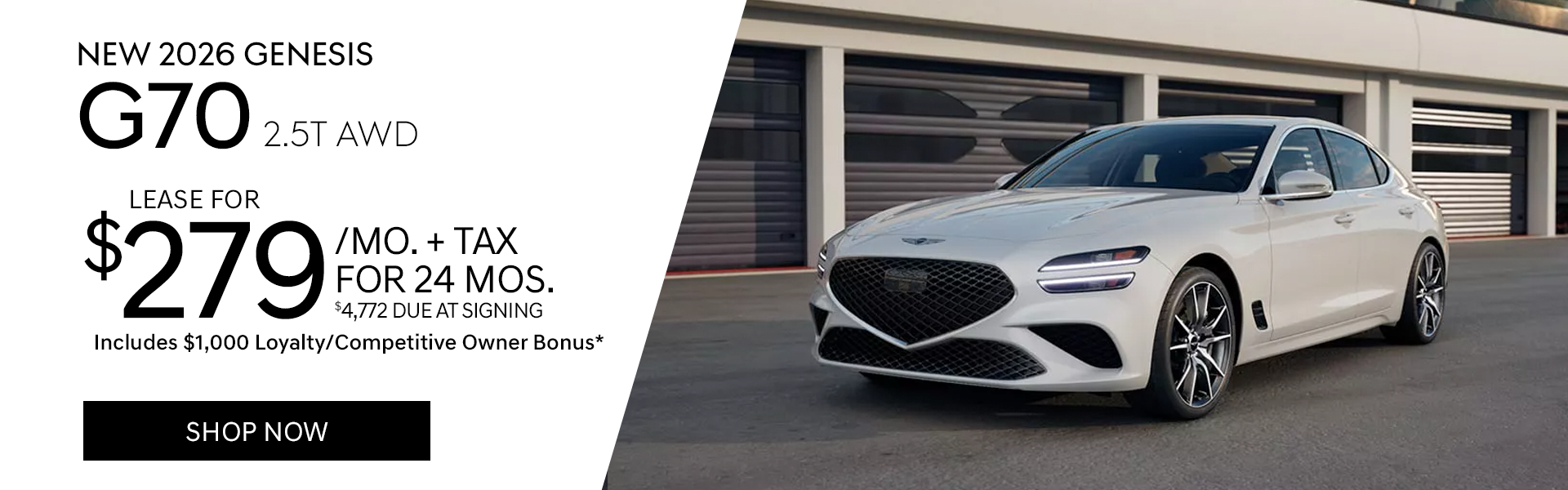 New 2026 Genesis G70 2.5T AWD